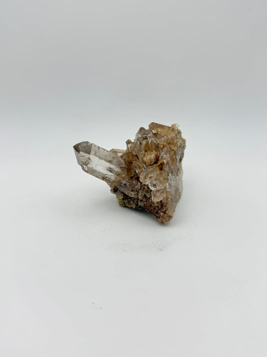 Smoky quartz cluster with good clarity.