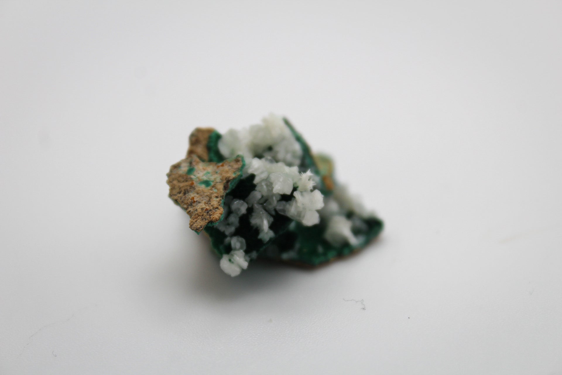 Raw velvet malachite specimen