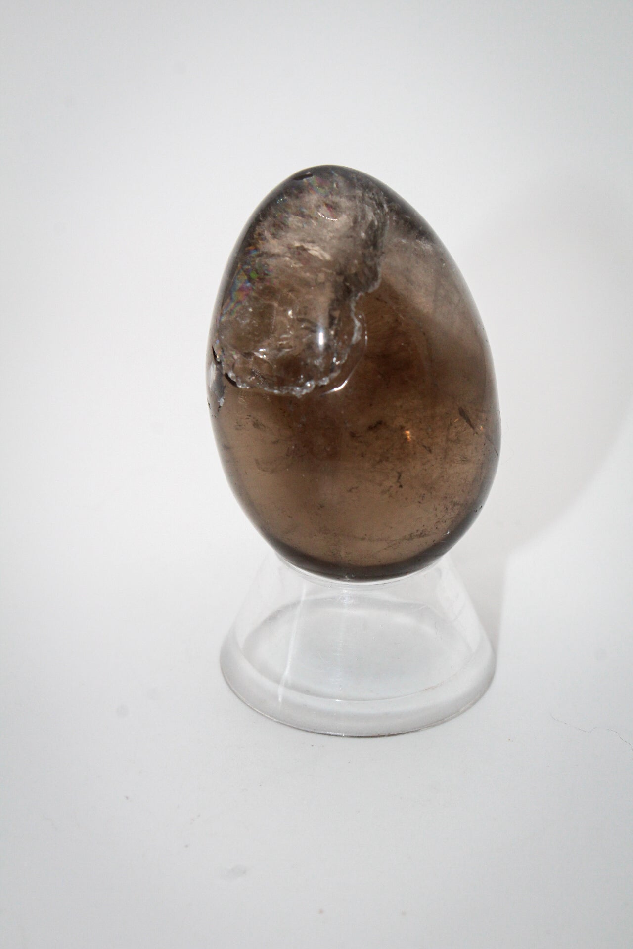 Smoky quartz egg