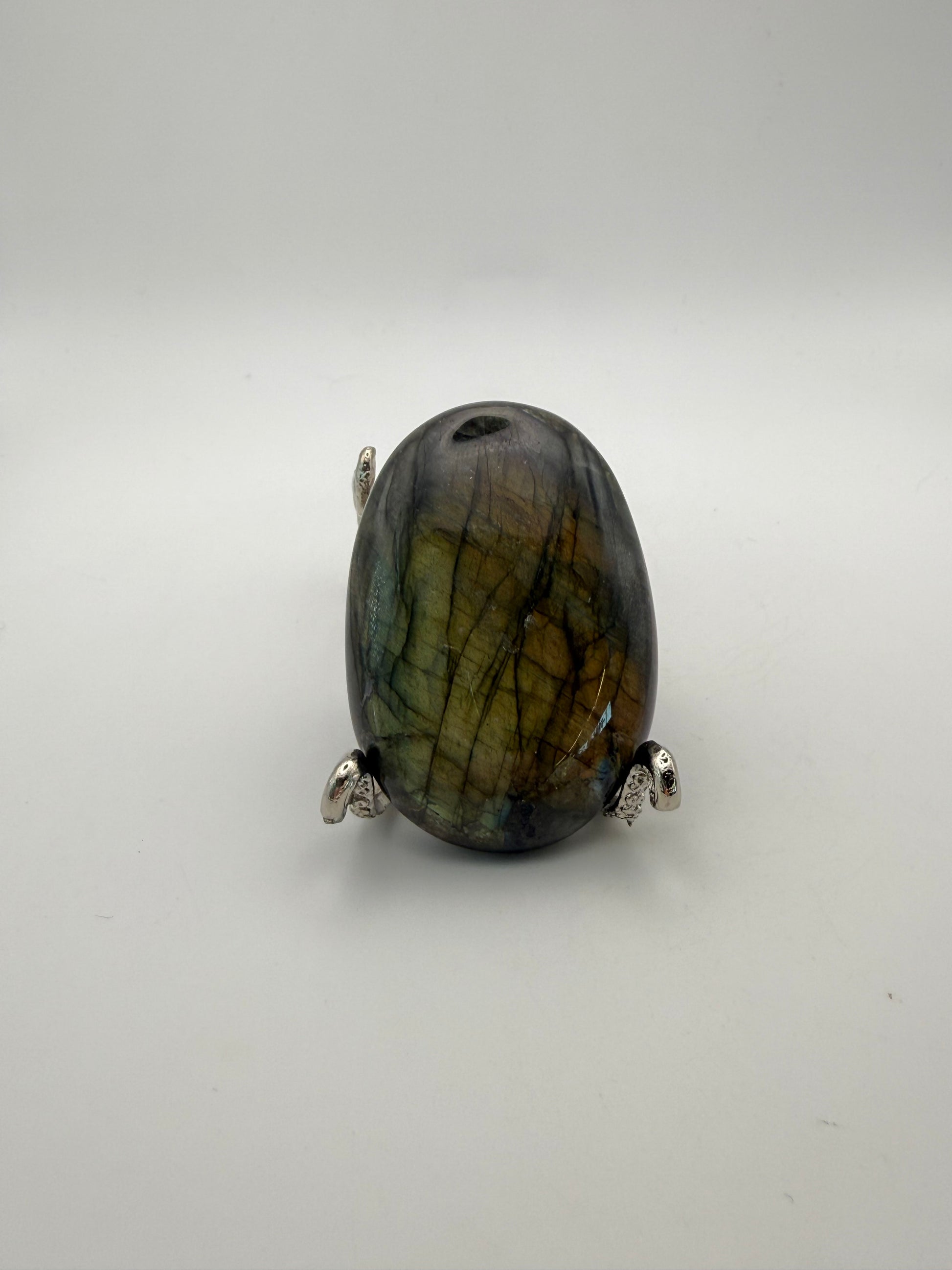 Polished Labradorite palm stone.