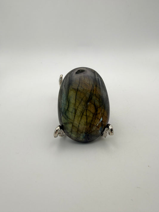 Polished Labradorite palm stone.