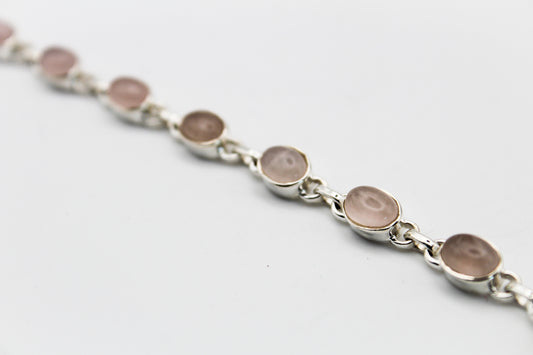 Rose Quartz Bracelet 925