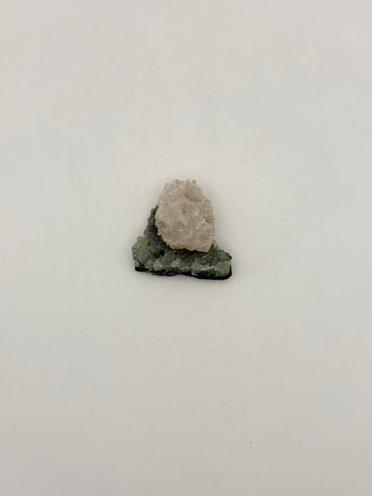 Raw prehnite specimen with amazing green color.