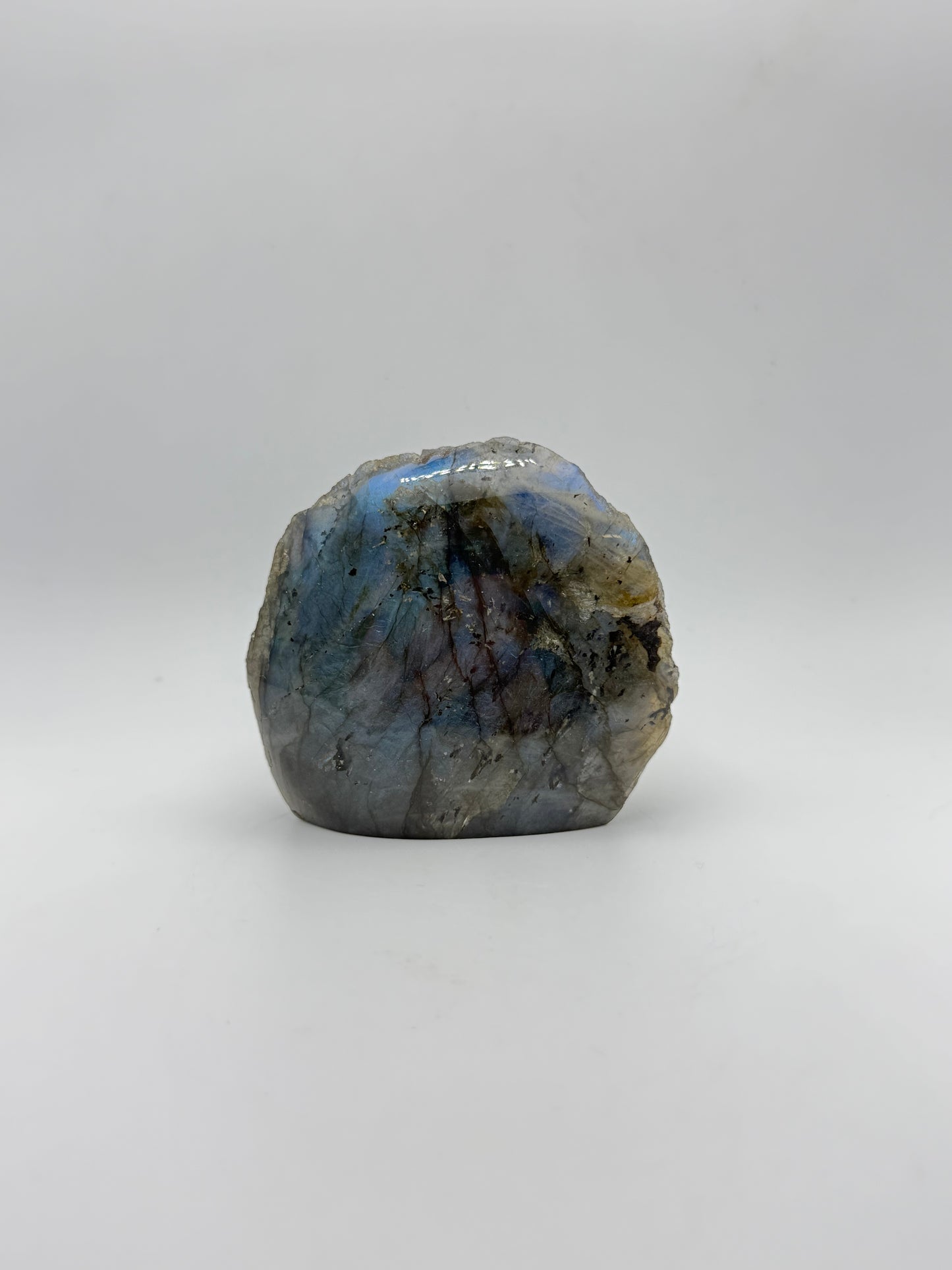 Labradorite one side polished free form.