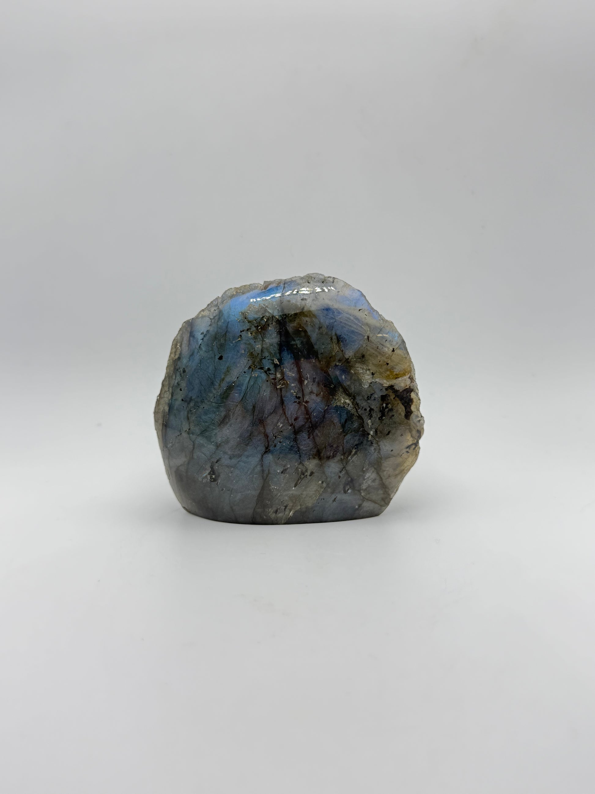 Labradorite one side polished free form.