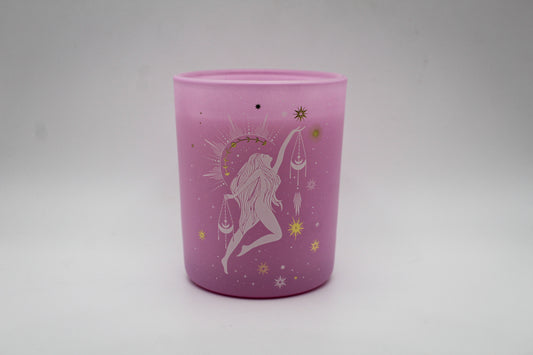 Libra zodiac candle.