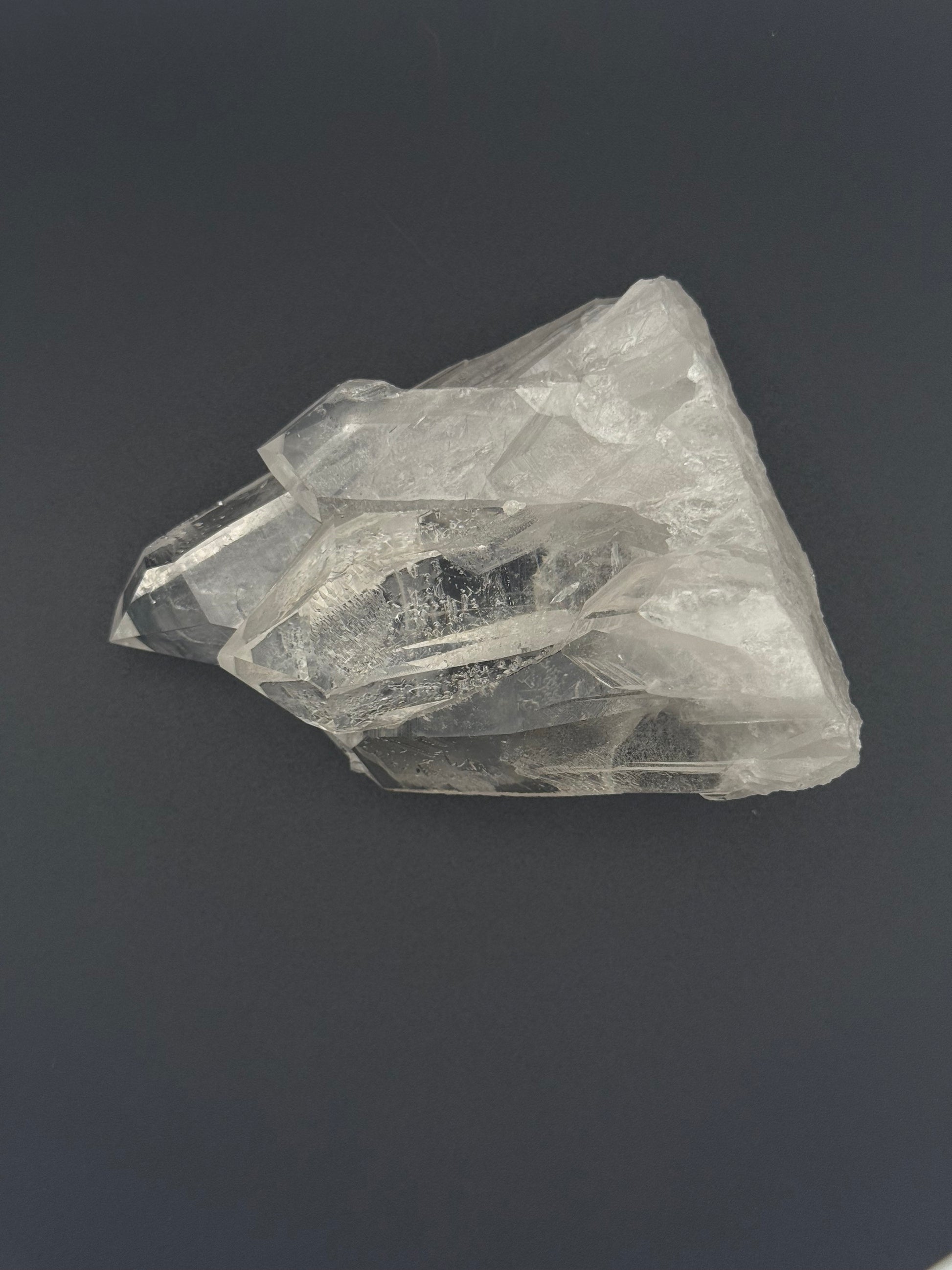 Clear Quartz crystal cluster specimen.