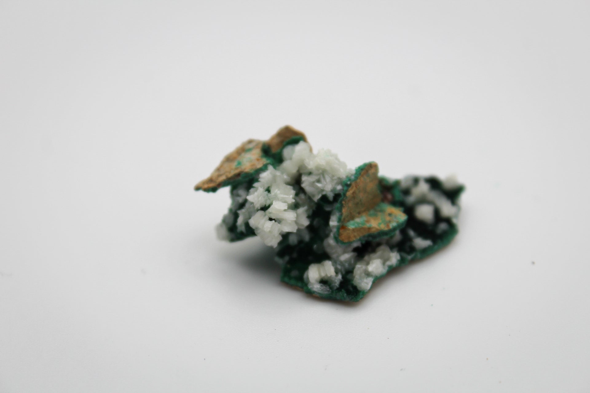 Raw velvet malachite specimen