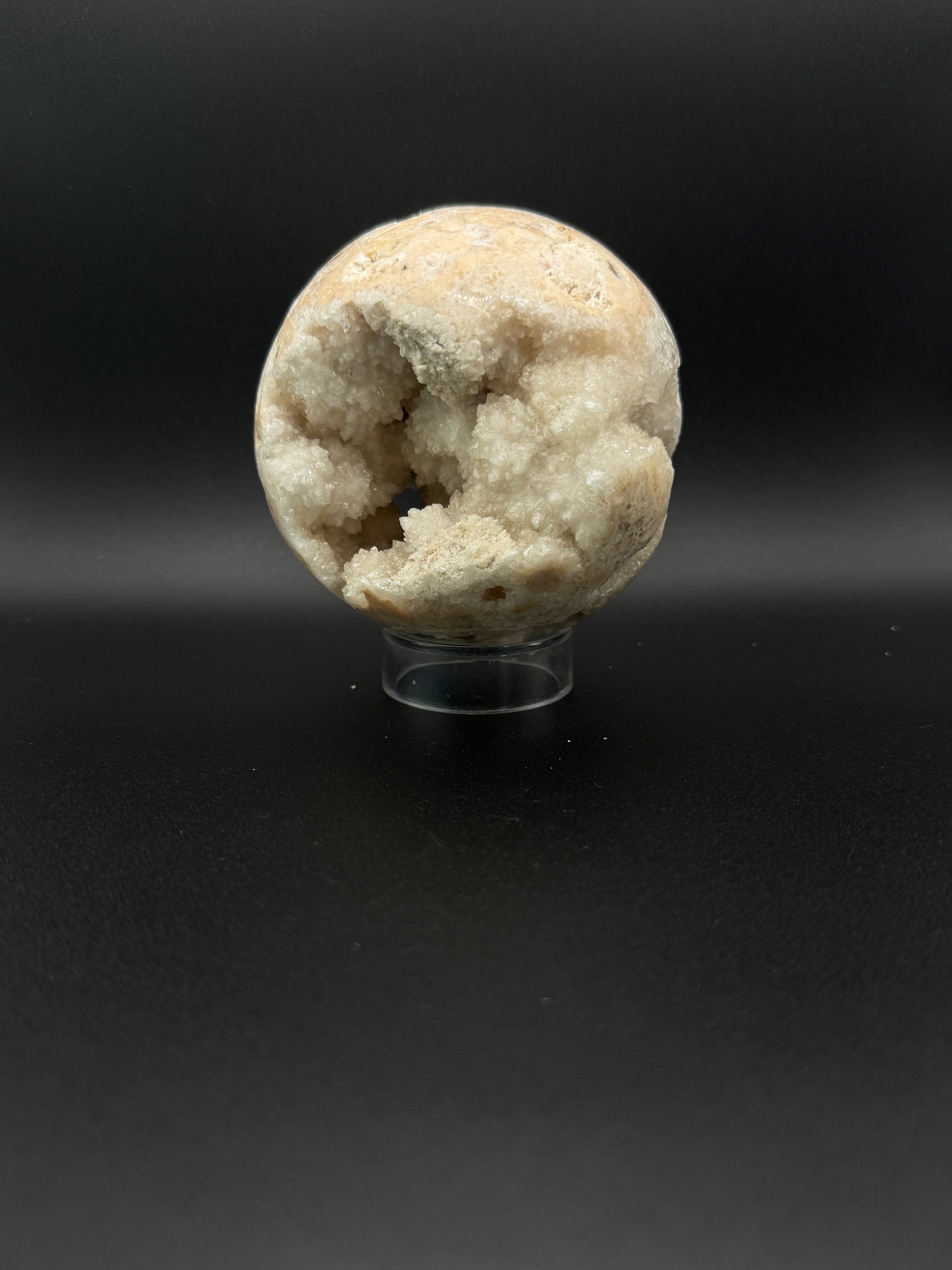 Sphere shaped calcite crystal.