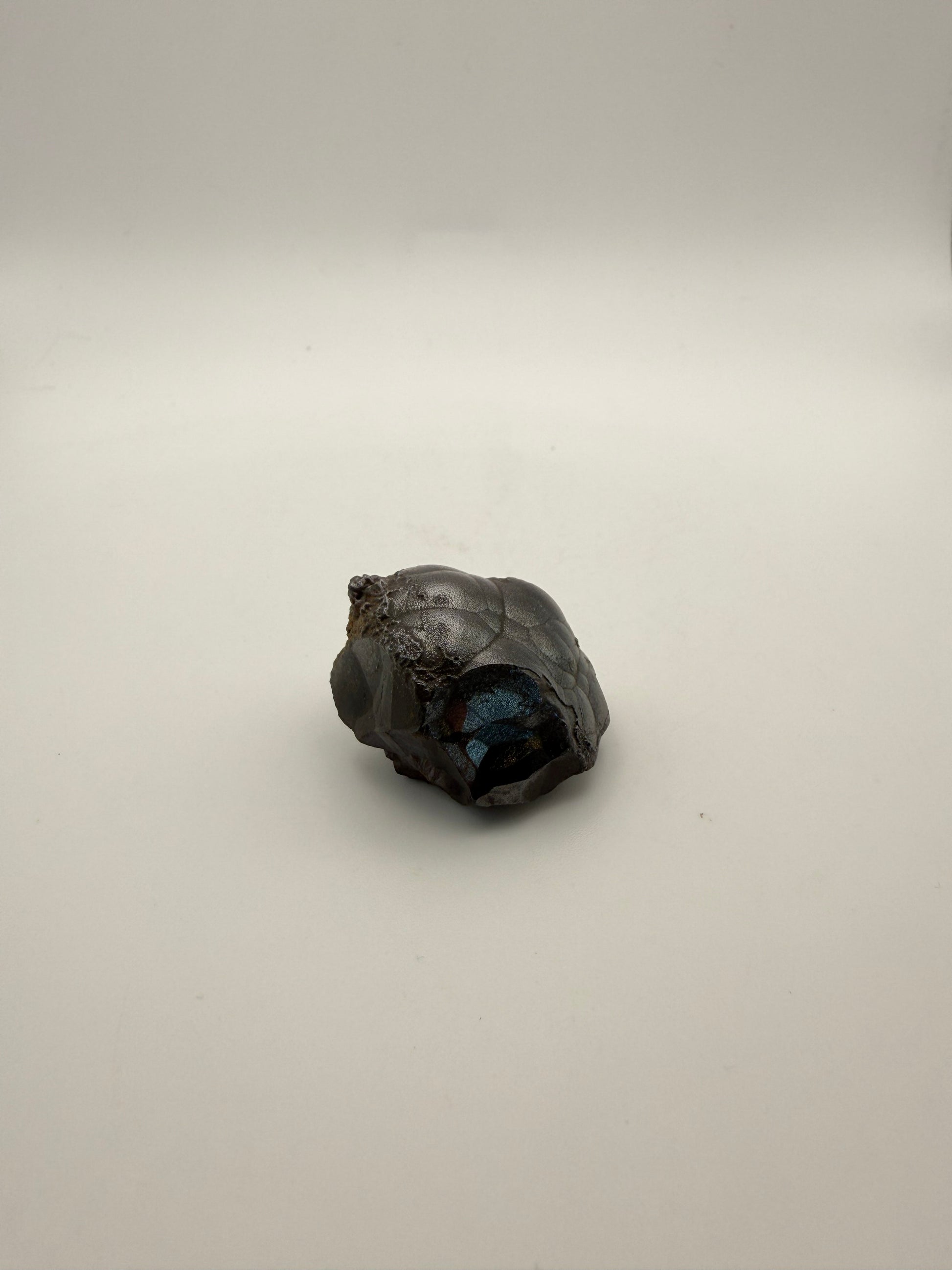 Small raw hematite specimen.