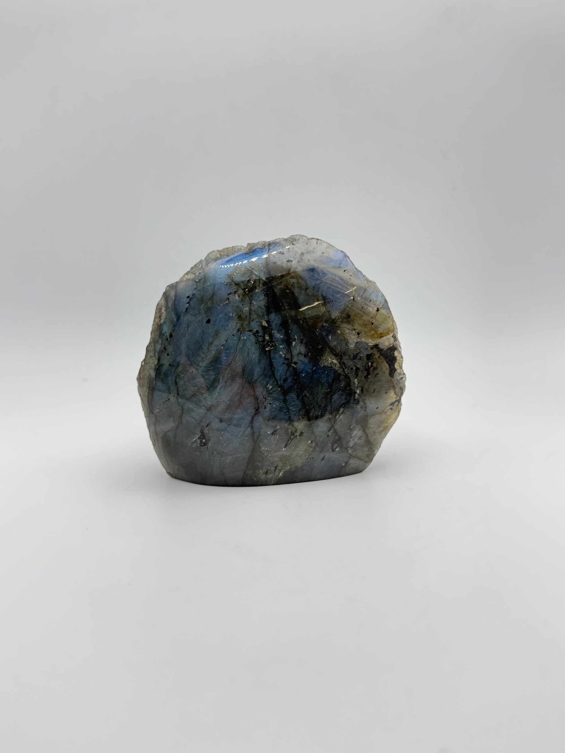 Labradorite one side polished free form.