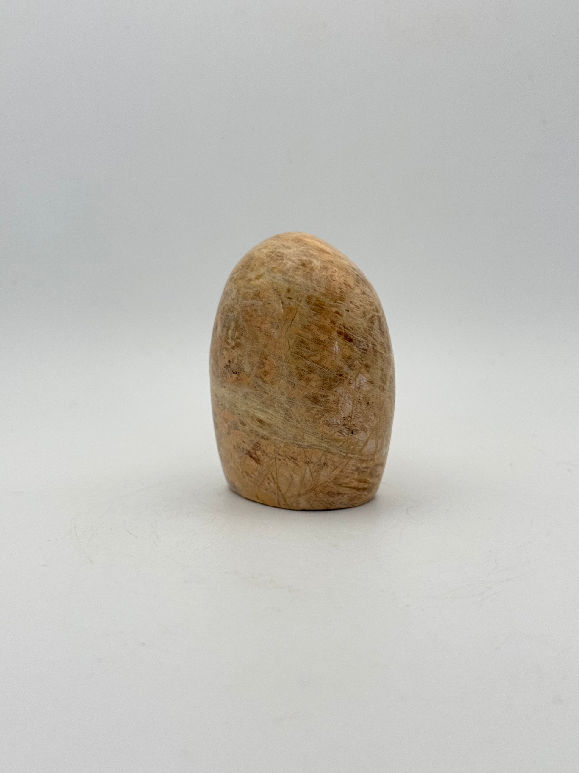 Polished yellow moonstone free form.