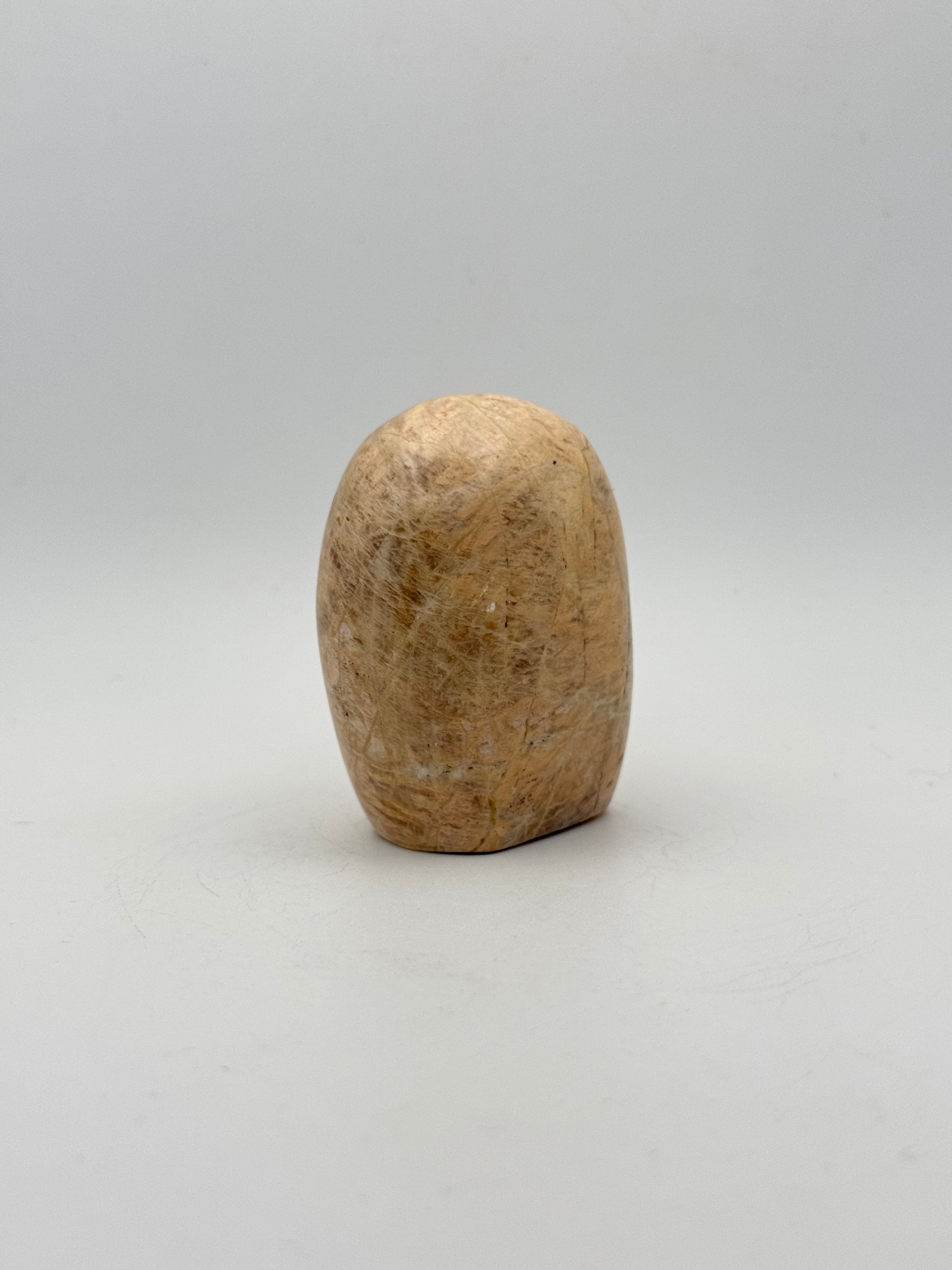 Polished yellow moonstone free form.