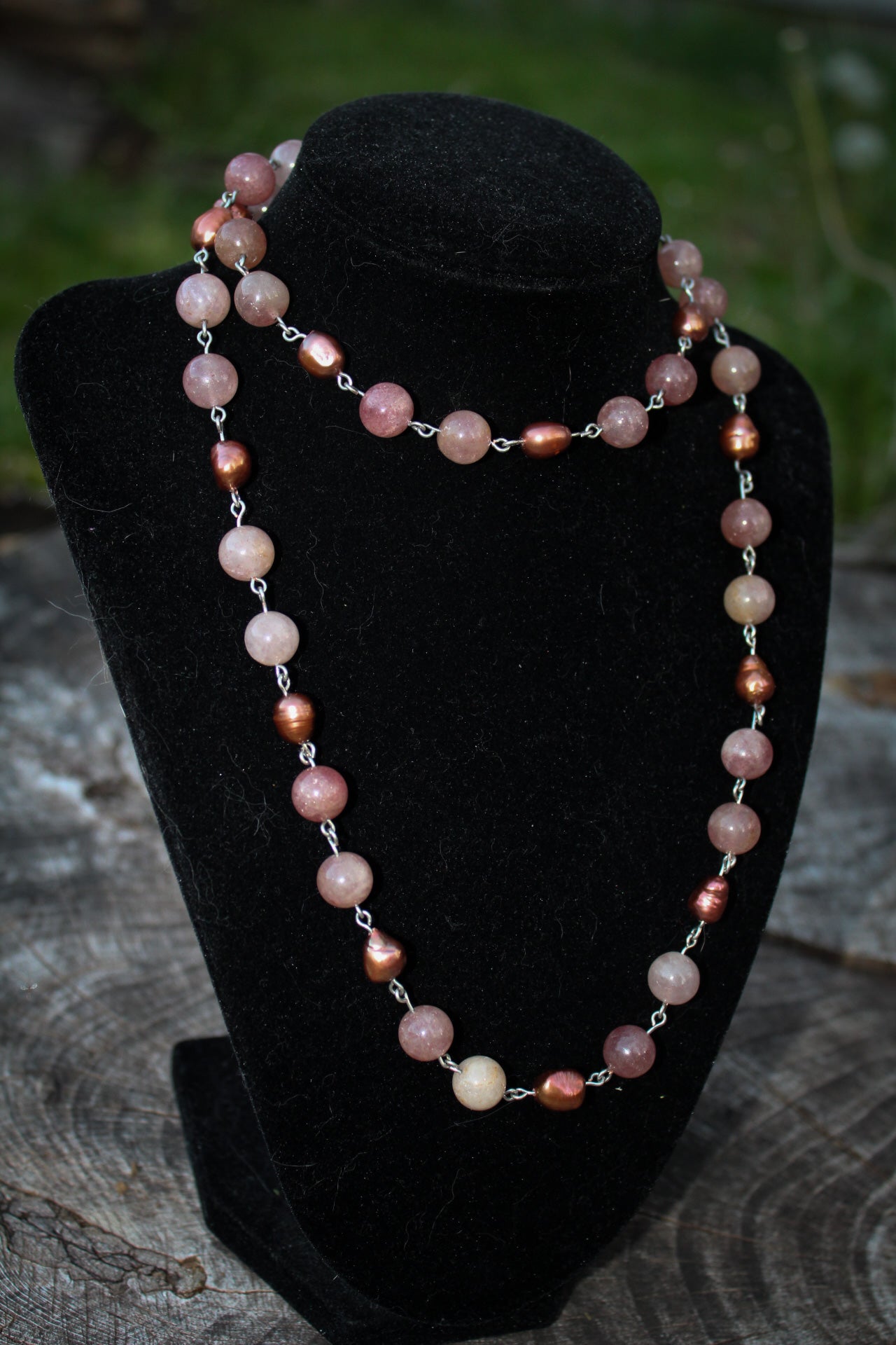 Strawberry Pearl Necklace