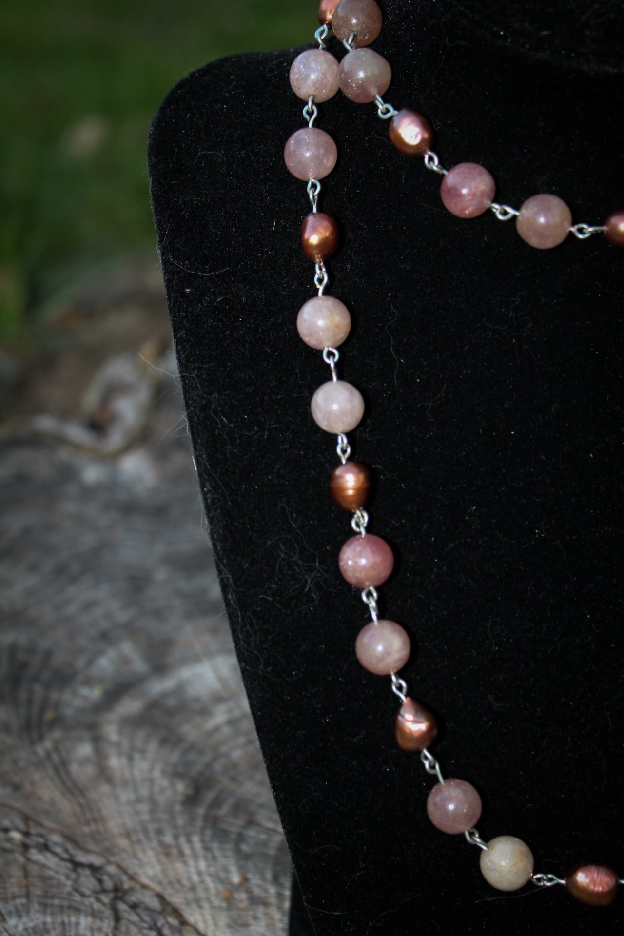 Strawberry Pearl Necklace