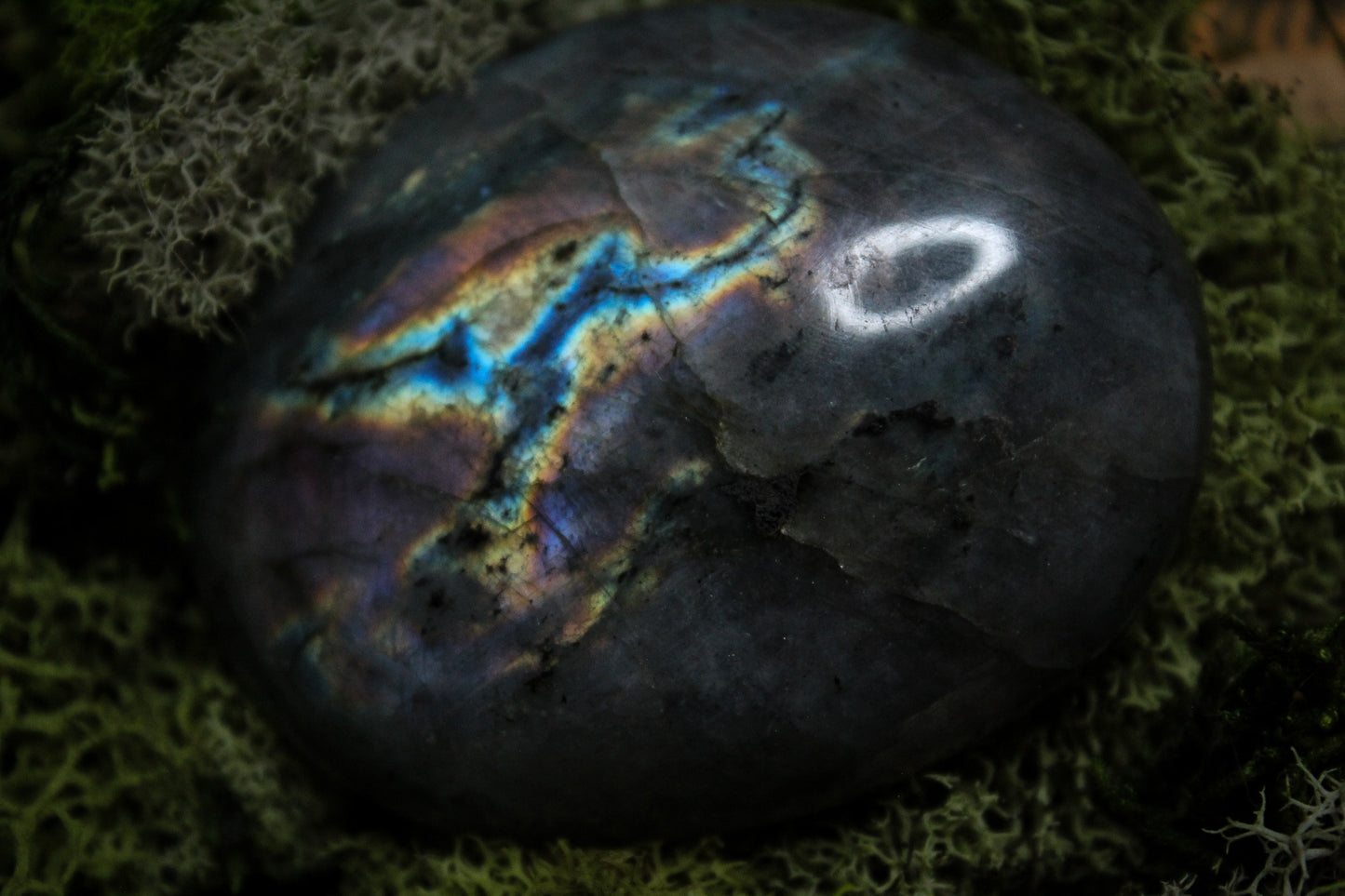 Labradorite Palm Stone #15