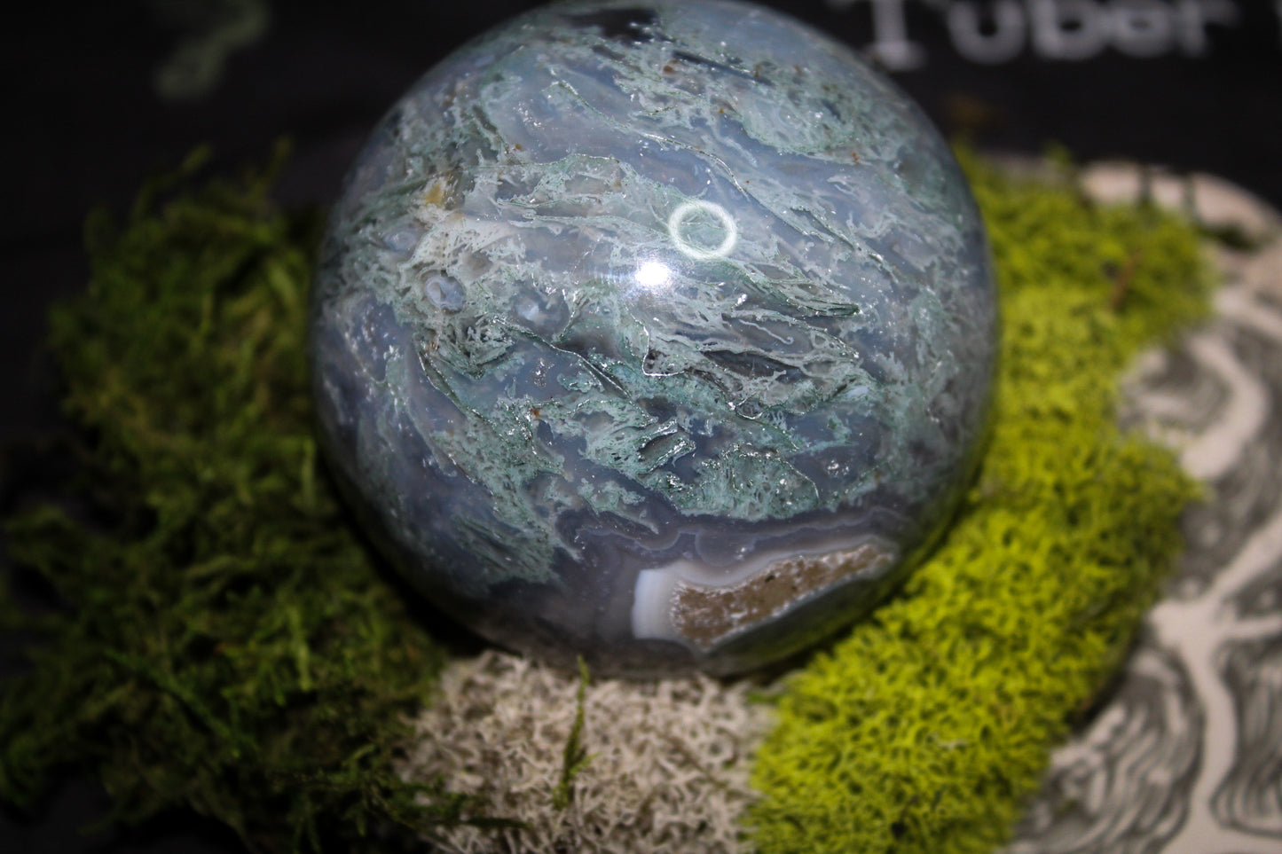 Moss Agate Sphere 2